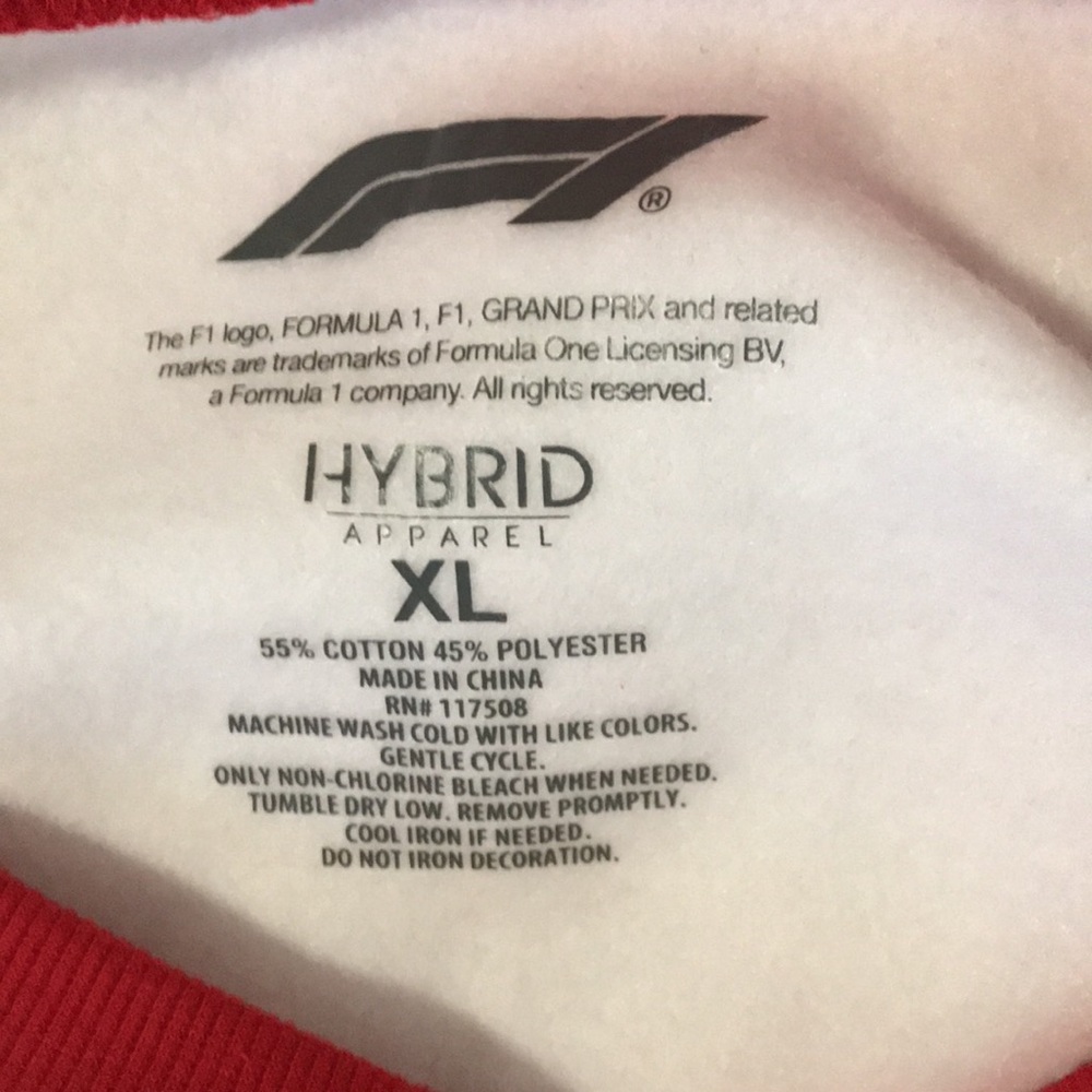 Formula 1 Racing Womans XL Sweatshirt. NEW - Picture 6 of 6